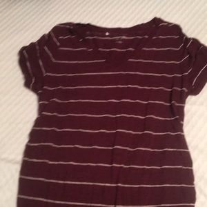 Liz Lange Maroon Maternity Top